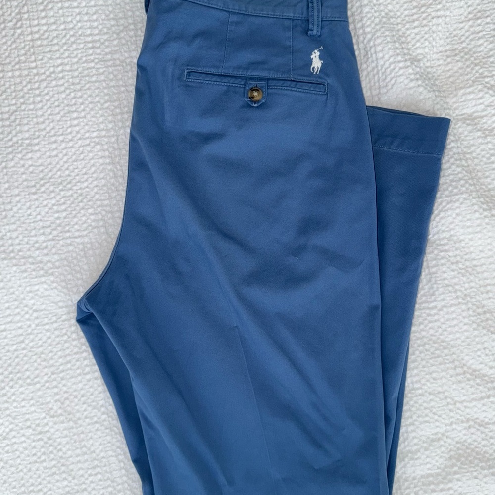 Ralph Lauren Blue Chino Pants Classic Style